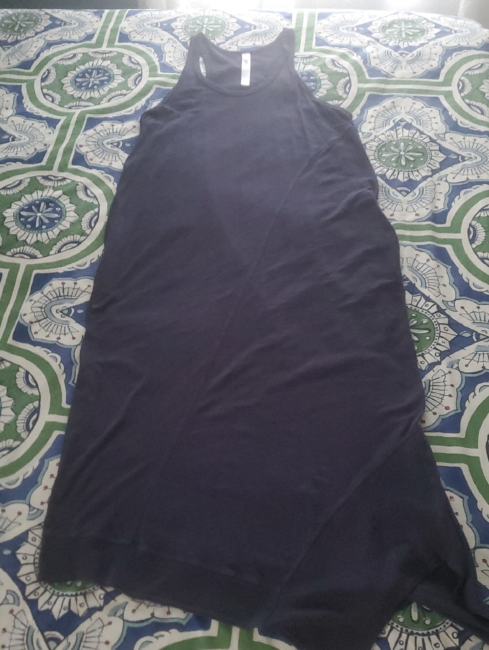 Wilt 100% Cotton Navy Long Sleeveless Dress M